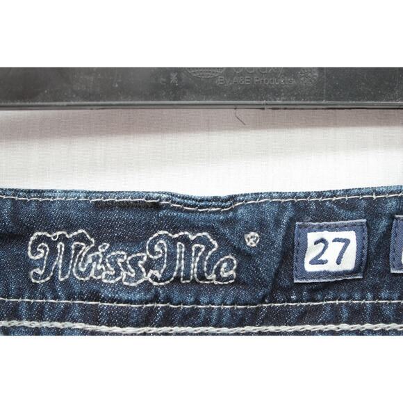 NWT Miss Me Shorts Womens 27 Blue USA Flag Patriotic Memorial Day Sequin Bling - Picture 6 of 9